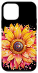 Coque pour iPhone 12 mini Fleur jaune tournesol rose