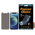iPhone 12 Mini PanzerGlass Skärmskydd med Sekretessfilter - Antibakteriellt - Standard Fit - Transparent