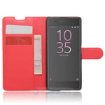 Sony Xperia XA PU Wallet Case Red