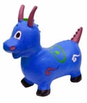 Kids Blue Dinosaur Animal Inflatable Space Hopper Ride On Jumping Bouncy Toys