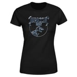 Jurassic Park Logo Metal Women's T-Shirt - Black - 3XL