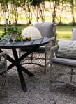 Skånska Möbelhuset Scottsdale matbord Ø112 cm - svartlaserad furu
