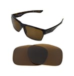 NEW POLARIZED BRONZE REPLACEMENT LENS FOR OAKLEY TWO FACE SUNGLASSES