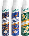 Batiste Hit Snooze Bundle - 3-Pack Dry Shampoo Variety Bundle for Effortless Ov