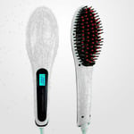 Electric Hair Straightener Comb LCD Iron Brush Auto Fast Hair Massager Tool Kit