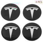 4st Hjul Center Hub Cap Kit för Tesla Model 3 Y Tesla Accesso Silver
