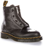 Dr Martens 1460 Metal Toe Plate Lunar Soft Zip Boot Black Womens UK 3 - 8