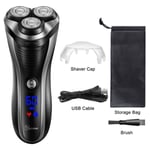 Hatteker rasoirs électriques pour hommes Tondeuse à barbe étanche sans fil