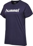 hummel Women's GO Cotton Logo T-Shirts Marine