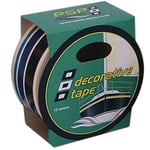 P.s.p Marine Tapes Ltd PSP Go-fast Dekortape 3 x blå stripe, 21 mm 10 m