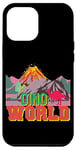 Coque pour iPhone 15 Pro Max Dinosaure Dino World Volcan avec lave Jurassic