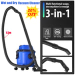 5000W Industrial Vacuum Cleaner Hoover Wet and Dry 20L Powerful Suction Bagless