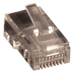 10 stk Modular plug Kat.5E RJ45 UTP 8/8 til fladt flerkoret kabel