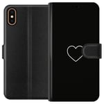 Apple iPhone XS Plånboksfodral Hjärta