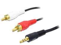 Delock Minijack til 2xPhono kabel - 1.5 m