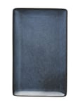 Aida Raw Midnight Blue - Rektangulær Frokosttallerken 1 Stk 23,5 X15 Cm Marinblå