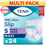 TENA ProSkin Slip Maxi - Small - 3 Pack of 24 - Incontinence Slips - Multi Pk
