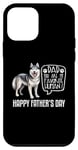 Coque pour iPhone 12 mini Joyeuse fête des pères, les papas husky de Sibérie sont mes humains préférés
