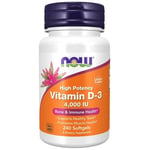 NOW Foods - Vitamin D3 4000 Iu (240 Sgels)