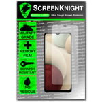 ScreenKnight® Samsung Galaxy A12 Screen Protector - Front Shield - Military Shield