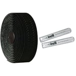 FizikFizik Tempo Bar tape Microtex Bondcush Soft, Black,3mm & Cinelli Anti-Vibration Under Tape Handlebar Gel Cushion Kit, Clear, PairCinelli