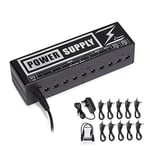 Donner DP-2 Guitar Pedal Power Supply 10 DC Output for 9V/12V/18V Effect Pedals