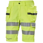 helly hansen workwear arbeidsshorts hh alna 2.0 hivis kl 1 arbeidsshorts, kl.1