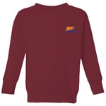 Back To The Future 35 Hill Valley Front Kids' Sweatshirt - Burgundy - 3-4 Years - Burgundy