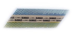 DeWalt DNW3190E Clou à 34 degrés pour Cloueuses sans Fil, clous à tête en D, relié par fil 3,1 x 90 mm lisse, paquet de 2200 Multicolore