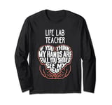 I Train Life Lab Super Heroes - Teacher Graphic Long Sleeve T-Shirt