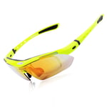 WOLFBIKE BYJ-013 - Sports / Cykel solbriller - Anti-UV - Polariseret linser - Grøn