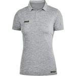 Jako Women's Polo Shirt, Size 44, Light Grey