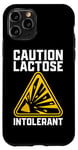 iPhone 11 Pro Caution Lactose Intolerant Lactose Intolerance Lactose Free Case