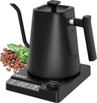 Electric Gooseneck Kettle Coffee Tea Variable Temperature Control Stainless Stee