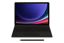 Samsung EF-DX725 - tangentbord och foliefodral (bokomslag) - med pekplatta - svart Inmatningsenhet