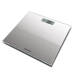 Salter Glitter Bathroom Scales - Supersize Digital Display Electronic Scale for Precise Weighing, Toughened Glass Platform, Step-On for Instant Reading, Metric + Imperial. 15 Year Guarantee - Silver