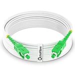 Octofibre - Câble Fibre Optique Orange SFR Bouygues - 10m - Renforcée Avec Blindage Kevlar - Rallonge/Jarretiere - SC APC vers SC APC - Garantie 10 Ans Pour Modem
