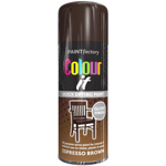 COLOUR IT Espresso Brown Spray Paint Primer Gloss Metal Plastic Wood 400ml
