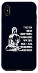 Coque pour iPhone XS Max Meilleurs médecins : soleil, eau, repos, air, exercice, régime alimentaire