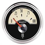 Autometer AUTO1128 oljetrycksmätare, 52mm, 0-100 psi, elektrisk