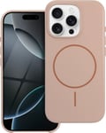 Glansigt Mag Cover Kompatibelt Med Magsafe Passar Iphone 16 Desert Gold