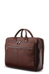 Samsonite Classic Leather Toploader Briefcase Mahogany