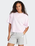 Adidas Sportswear Women'S Future Icons 3 Stripe T-Shirt - Pink