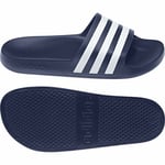 Adidas Mens Sliders Adilette Summer Sandals - Blue & White UK 7 (tight fit)
