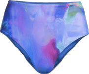 Casall Casall Women's High Waist Printed Bikini Bottom Blue Nostalgia 38, Blue Nostalgia
