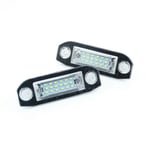 1 par LED-nummerplåtsljus för Volvo C70 S40 S60 S80 V50