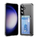 Hybridskal Kortfack Samsung Galaxy S24 Plus Genomskinlig