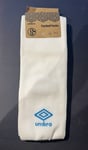 FC SCHALKE 04  - WHITE UMBRO OFFICIAL TEAM SOCKS - SIZE (ADULT 7-9) - BNWT