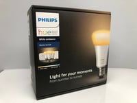 Philips Hue White Ambiance E27 Starter Kit With 3 Bulbs,Hue Bridge & Dimmer