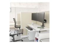 Ergotron Lx Pro - Monteringssats (Dubbel Direkt Arm, 2 Pivåfästen, Bordsklämma I 2 Delar, Maskinvara För Tillbehör, Bas, Dubbel Displaybåge, Förlängning, Stång, Stångklämma) - För 2 Lcd/Plasmapaneler - Aluminium - Svart - Skärmstorlek: Upp Till 27 T